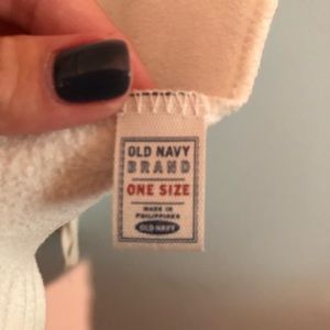 White casual winter scarf